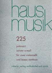 Sonate a-Moll : für 2 Violoncelli und Bc - ? Patouart / Arr. Ekkehard Carbow