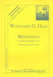Meditation : moment musical - Wolfgang G. Haas