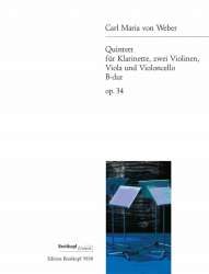 Quintett B-Dur op.34 : für -Carl Maria von Weber
