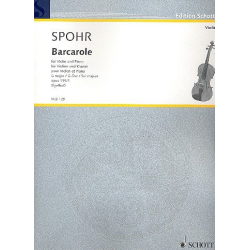 Barcarole G-Dur op.135,1 : für Violine und Klavier - Louis Spohr