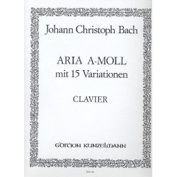 Aria a-moll mit 15 Variationen : für Cembalo - Johann Christoph Bach