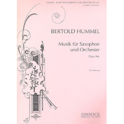 Musik op.96c für Saxophon in Es - Bertold Hummel