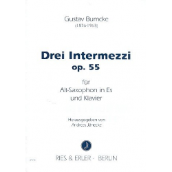 3 Intermezzi op.55 : für - Gustav Bumcke