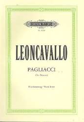 Pagliacci : Klavierauszug (dt/it) - Ruggero Leoncavallo