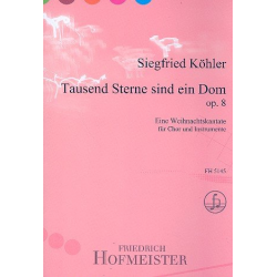 Tausend Sterne sind ein Dom op.8 (Partitur) - Siegfried Köhler
