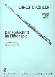 Der Fortschritt im Flötenspiel op.33 Band 1 : -Ernesto Köhler / Arr.Werner Richter