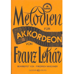 Melodien für Akkordeon Band 2 - Franz Lehár / Arr. Friedrich Maschner