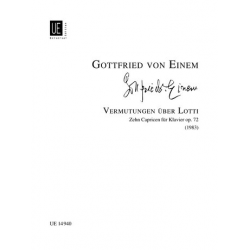 VERMUTUNGEN UEBER LOTTI : ZEHN - Gottfried von Einem