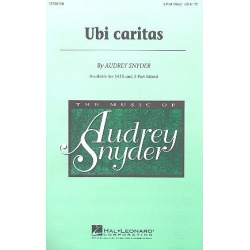 Ubi caritas for mixed chorus (SAM) -Audrey Snyder