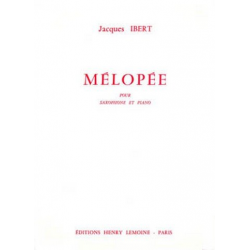 Melopee : pour saxophone alto ou - Jacques Ibert