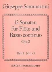 12 Sonaten op.2 Band 1 (Nr.1-3) : -Giuseppe Sammartini