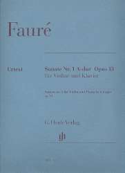 Sonate A-Dur Nr.1 op.13 : für Violine -Gabriel Fauré