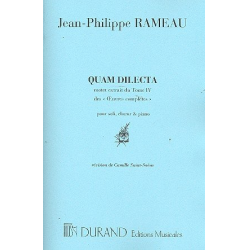 Quam dilectam : motet pour soli, - Jean-Philippe Rameau
