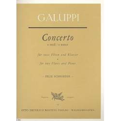 Concerto e-Moll für 2 Flöten - Baldassare Galuppi