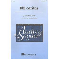 Ubi caritas for mixed chorus (SATB) - Audrey Snyder