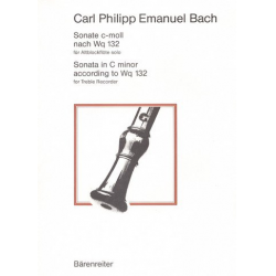 Sonate c-Moll : für Altblockfloete - Carl Philipp Emanuel Bach