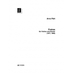 Fratres : für Violine und Klavier - Arvo Pärt