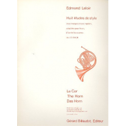 8 études de style avec transpositions rapides - Edmond Leloir
