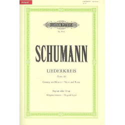 Liederkreis op.39 : für hohe - Robert Schumann