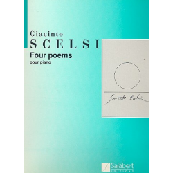 4 poems : pour piano - Giacinto Scelsi