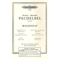 Magnificat : for SSAATTB choir and - Carl Theodorus Pachelbel