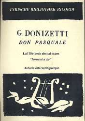 Lass dir noch einmal sagen : für -Gaetano Donizetti