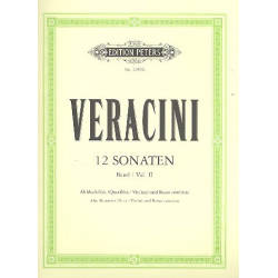 12 Sonaten Band 2 (Nr.4-6) : für - Antonio Veracini