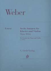 6 Sonaten op.10 : für Violine und Klavier -Carl Maria von Weber