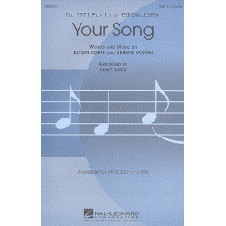 Your Song : for mixed chorus (SATB) - Elton John