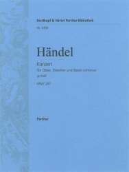 Konzert g-Moll Nr.3 HWV287 : - Georg Friedrich Händel (George Frederic Handel) / Arr. Wilhelm Pfannkuch