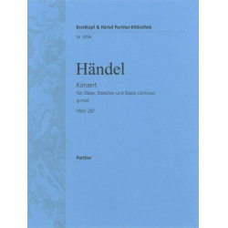 Konzert g-Moll Nr.3 HWV287 : - Georg Friedrich Händel (George Frederic Handel) / Arr. Wilhelm Pfannkuch