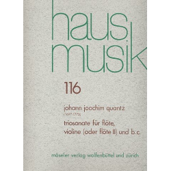 Triosonate : für Flöte, Violine -Johann Joachim Quantz