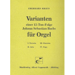 Varianten einer 12-Ton-Folge Johann Sebastian - Eberhard Kraus