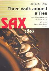 Three alked around a Tree : für 3 Saxophone, - Jürgen Hahn