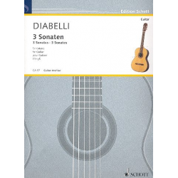 3 Sonaten : für Gitarre - Anton Diabelli