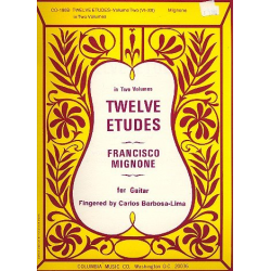12 Etudes vol.2 (nos.6-12) : - Francisco Mignone