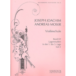 Violinschule Band 1 Teil 2  : - Joseph Joachim