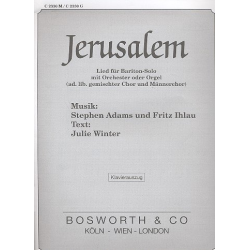 Jerusalem : für Bariton, gem Chor, - Stephen Adams