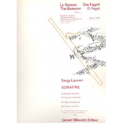 Sonatine : pour basson et piano -Serge Lancen