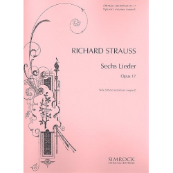 6 Lieder op.17 : für hohe - Richard Strauss