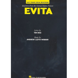 Evita : easy piano vocal selections -Andrew Lloyd Webber