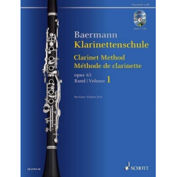 Klarinettenschule op.63 Band 1 (+2 CD's) -Carl Baermann