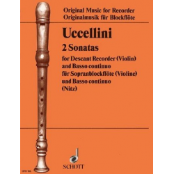 2 Sonatas : for descant recorder - Marco Uccellini