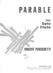 Parable op.100 : for flute solo - Vincent Persichetti