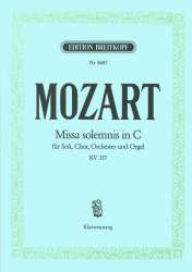 Missa solemnis C-Dur KV337 : - Wolfgang Amadeus Mozart / Arr. Ulrich Haverkampf