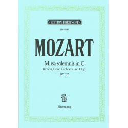 Missa solemnis C-Dur KV337 : - Wolfgang Amadeus Mozart / Arr. Ulrich Haverkampf