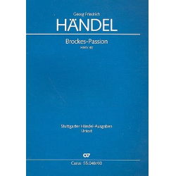 Brockes-Passion HWV48 : für Soli, - Georg Friedrich Händel (George Frederic Handel)