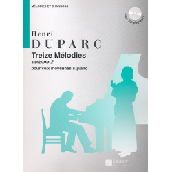 Mélodies vol.2 (+CD) : pour voix - Henri Duparc