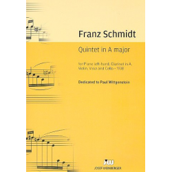 Quintett A-Dur : für Violine, Viola, Violoncello, - Franz Schmidt