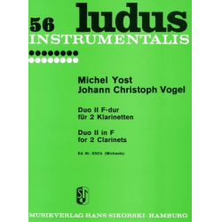 Duo F-Dur Nr.2 : für 2 Klarinetten - Michael Yost